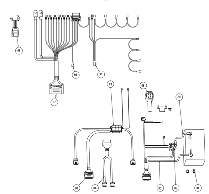 Buyers SnowDogg Discontinued Model VMD75 Harness Diagram